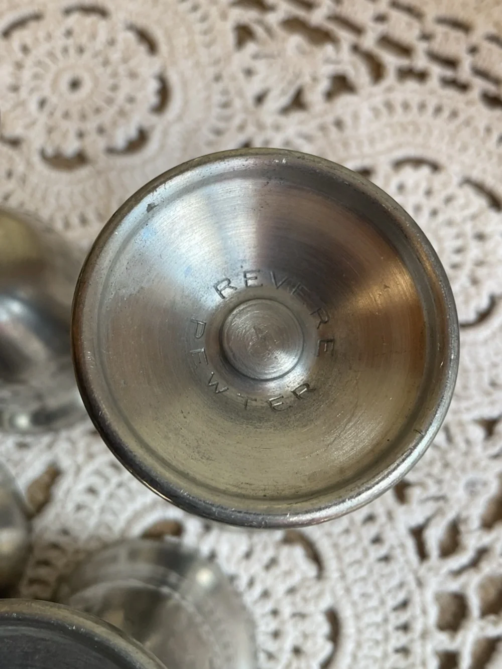 Vintage Revere Pewter cordial glasses- Set of 4 - Picture 5 of 7